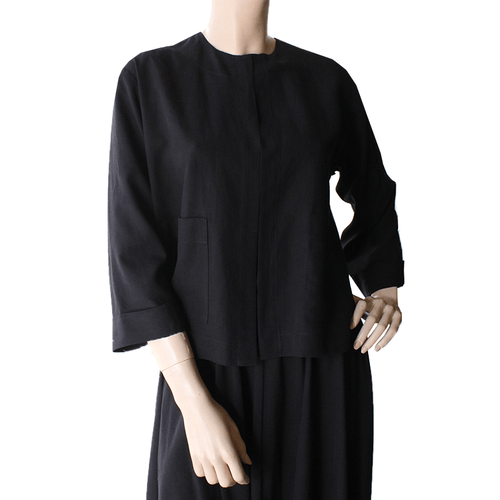 Dragstar Boxy Jacket - Black Tencel Ethical womens fashion made in Sydney Australia