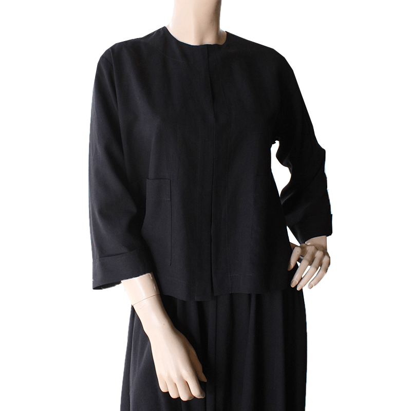 Dragstar Boxy Jacket - Black Tencel Ethical womens fashion made in Sydney Australia
