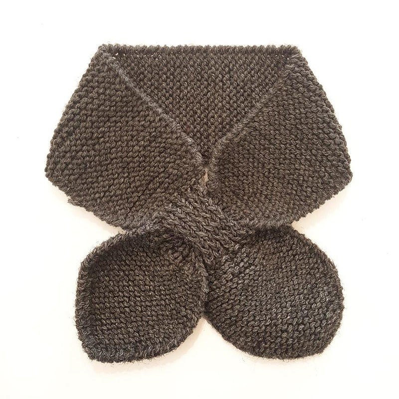 Hand Knitted Neck Warmer - Dark Grey