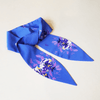 Silk Neck Ties - Blue/Purple Flower