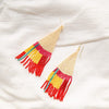 Beaded Earrings - Pyramid